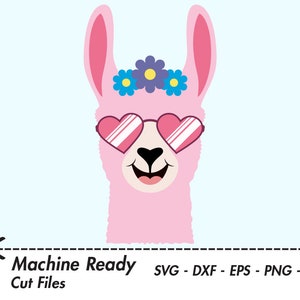 Download Cute Llama Svg Cut Files Png Llamas Clipart Farmhouse Clip Etsy