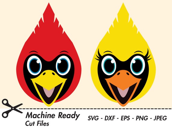 Cute Cardinal SVG Cut Files Cardinals Clipart Bird Clip Art 