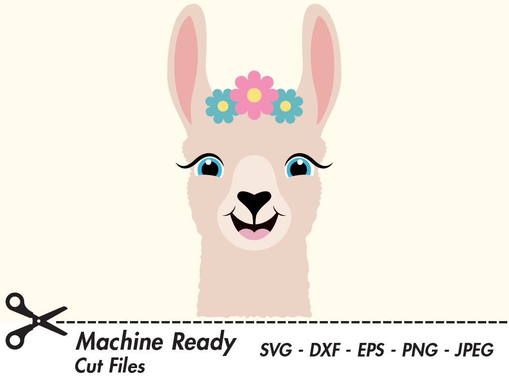 Download Cute Llama SVG Cut Files PNG llamas clipart farmhouse clip ...