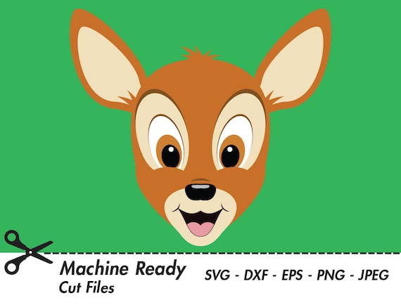Download Cute Deer Svg Cut Files Png Deer Clipart Deer Clip Art Happy Baby Deer Face Fawn Head Woodland Animal Kids Outdoor Shirt Design Print
