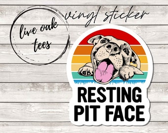 Resting Pit face Vinyl Sticker