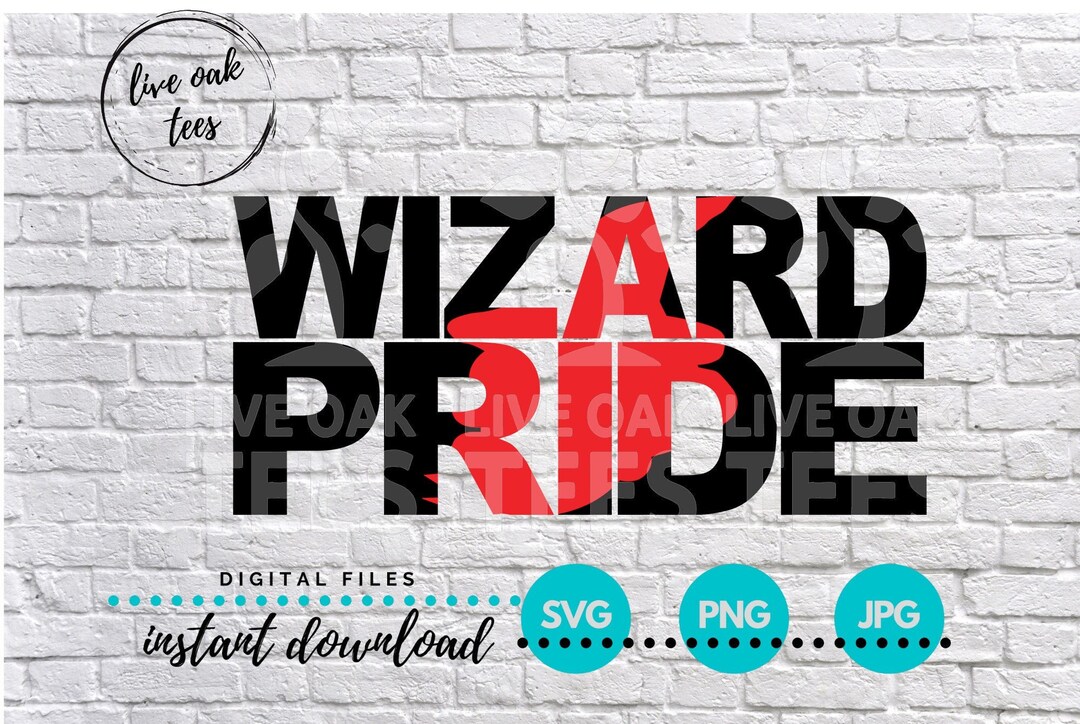 Wizard Pride Cutout SVG File - Updated - Etsy