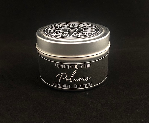 Peppermint /& Eucalyptus Soy Candle Travel Tin