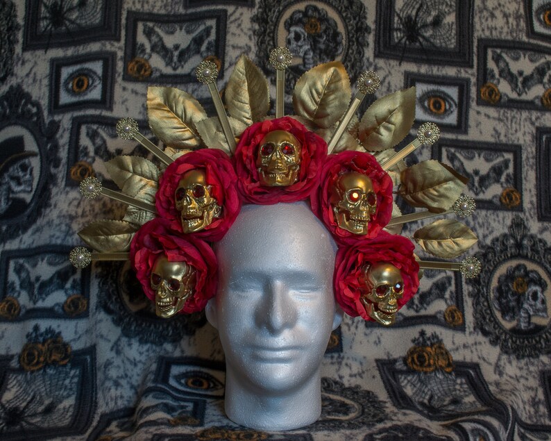 Dia De Los Muertos Flower Crown / Day of the Dead Flower Crown Etsy