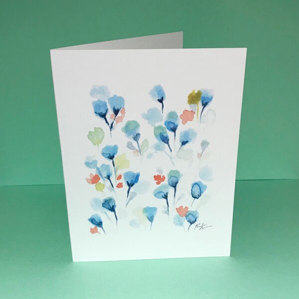 Set of 5 Watercolour Greeting Cards - Floral