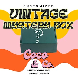 Curated Thrift/Vintage Mystery Box – Personalized Vintage & Unique Finds, Custom Surprise Box (Baby Showers, Birthdays, Christmas gift etc.)