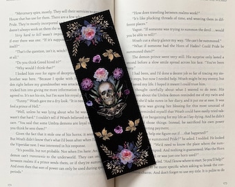 Marcapáginas de Una Maldición Maligna - Gótico - Fantasía - Magia Oscura - Literario - Ecológico - Regalos para Amantes de los Libros