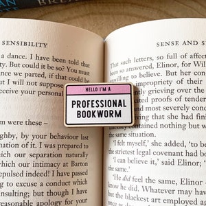 Professional Bookworm Wooden Pin - Bookish - Bibliophile - Gifts for Book Lovers - Literary Gifts - Eco-Friendly