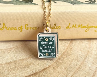 Anne of Green Gables Book Necklace - Responsibly Sourced Maple Wood - Bookish Jewellery - Gifts For Book Lovers - Literary Gift