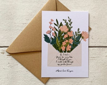 Tennyson Liebe Zitat Etsy