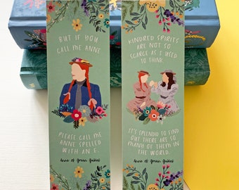 Kindred Spirits / Call Me Anne Bookmarks - Anne of Green Gables - L. M. Montgomery - Literary Quote - Bookish - Eco-Friendly