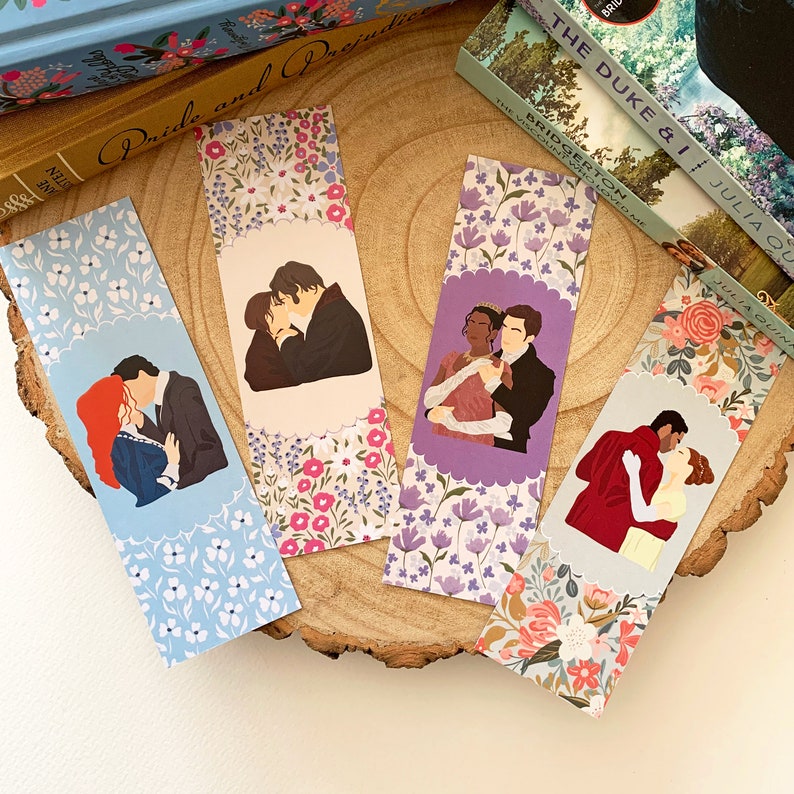 Literary Couples Bookmarks Eco-Friendly Bookish Gifts For Book Lovers Pride and Prejudice Anne of Green Gables Bridgerton image 10