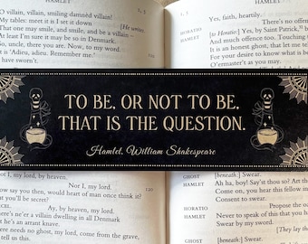 Hamlet - 'To Be Or Not To Be' Bookmark - William Shakespeare - Literary Quote - Eco-Friendly - Bookish - Gifts For Book Lovers