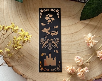 Kingdom of Rebels Rose Gold Foil Bookmark - Inspired by Defy The Night - YA Fantasy - Bookish - Eco-Friendly - Gifts For Book Lovers