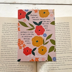 Anne d'Avonlea - Carte postale « Comme un vieil ami » - L. M. Montgomery - Respectueux de l'environnement - Citation littéraire - Livres