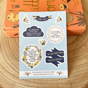 Little Women Sticker Sheet - Louisa May Alcott - Eco-Friendly Paper Stickers - Literary Gift - Gifts For Book Lovers