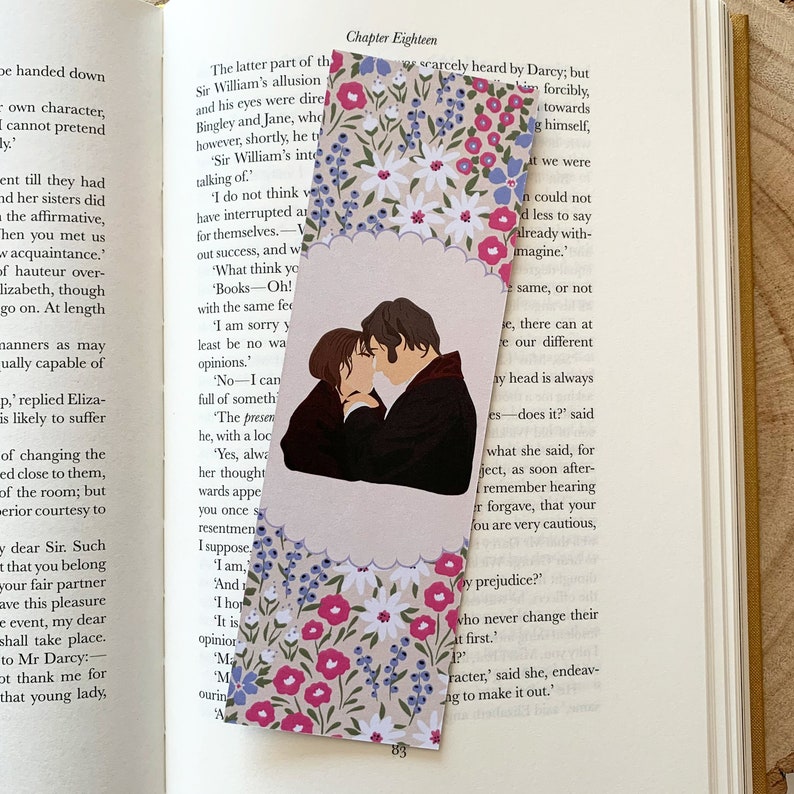 Literary Couples Bookmarks Eco-Friendly Bookish Gifts For Book Lovers Pride and Prejudice Anne of Green Gables Bridgerton Lizzy & Darcy