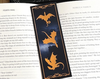 Flying Dragons Foil Bookmark - Bookish - Gifts For Book Lovers - Gifts For Fantasy Lovers - Gifts For Readers