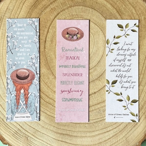 Anne of Green Gables Bookmark - L. M. Montgomery - Literary Quote - Eco-Friendly