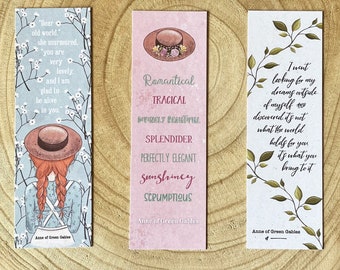 Anne of Green Gables Bookmark - L. M. Montgomery - Literary Quote - Eco-Friendly