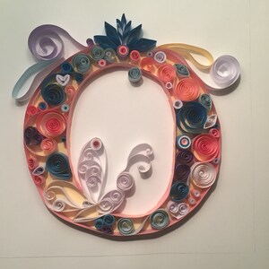 Paper Quilling Art - Letter O