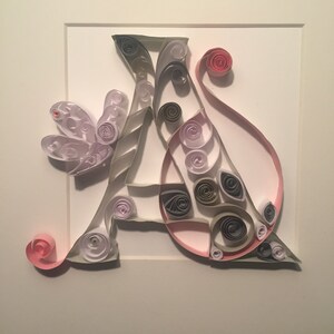 Paper Quilling Art - Letter A