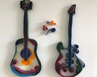 Guitar - Paper Quilled