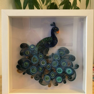 Peacock Paper Quilling image 2