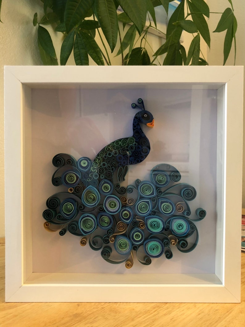 Peacock Paper Quilling image 2