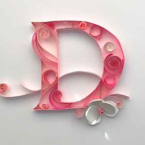Paper Quilling Art - Letter D