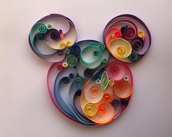 Mickey Mouse head - Paper Quilled