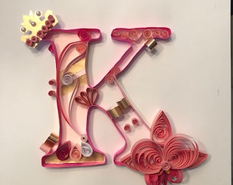 Letter K - Paper Quilling