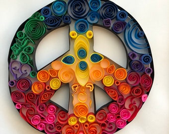 Peace Sign- Paper Quilled
