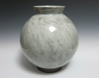 Large Wheel Thrown Moon Jar by Jason Fox