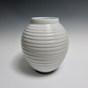 Wheel Thrown Textured Vase by Jason Fox