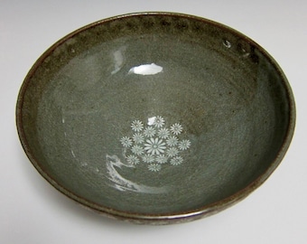 Decorative Buncheong Flower Bowl by Jason Fox