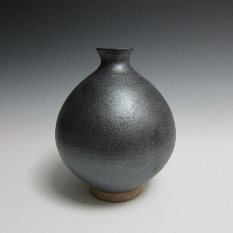 Matte Black Vase / Flower Bottle by Jason Fox image 1