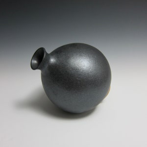 Matte Black Vase / Flower Bottle by Jason Fox image 4