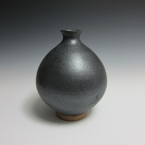 Matte Black Vase / Flower Bottle by Jason Fox image 3