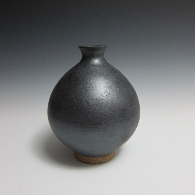 Matte Black Vase / Flower Bottle by Jason Fox image 2