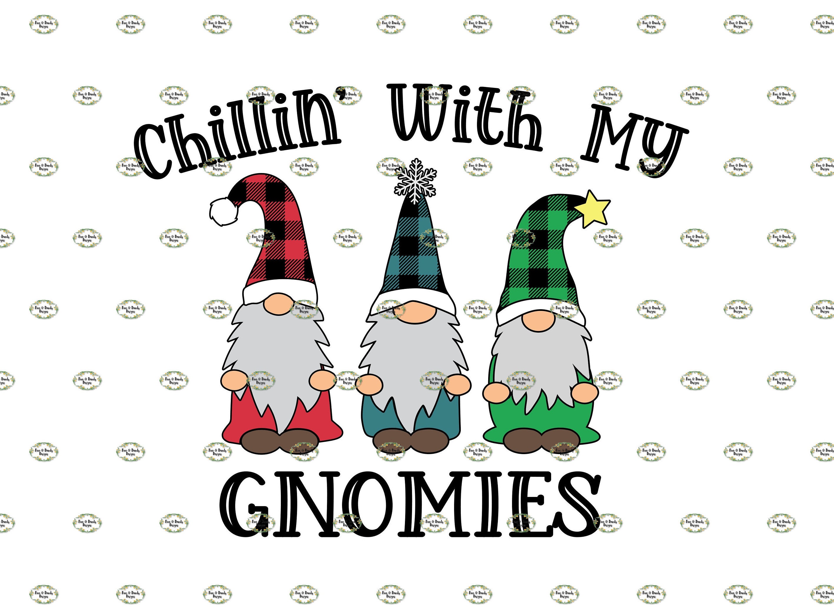 Chillin With My Gnomies… SVGPNG JPG Cut File Digital | Etsy