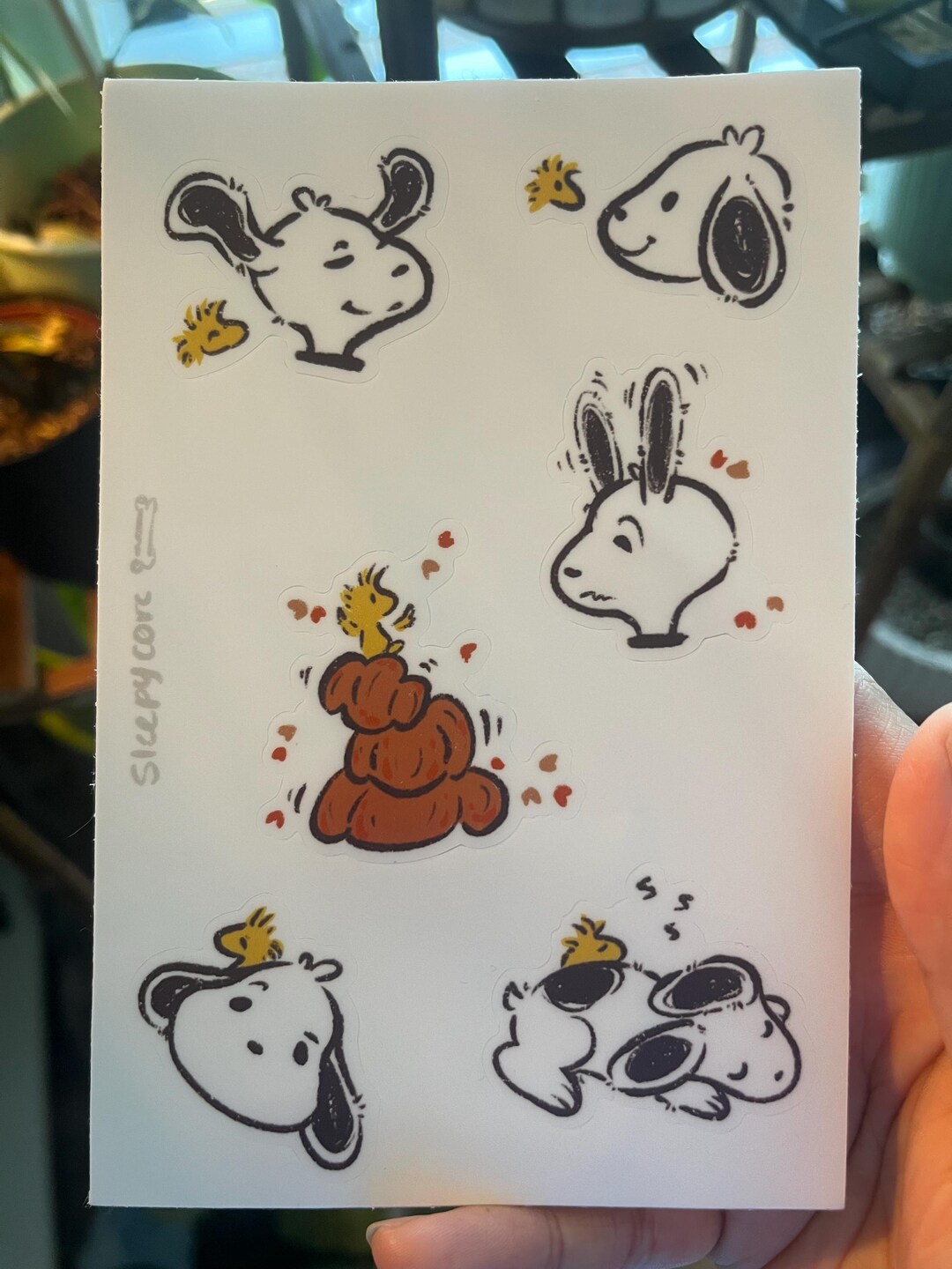 Snoopy Brain Sticker Snoopy Stickers - Etsy