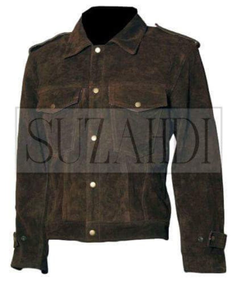 John Lennon Rubber Soul Album Leather Jacket Replica Imagine all the People Living Life in Peace