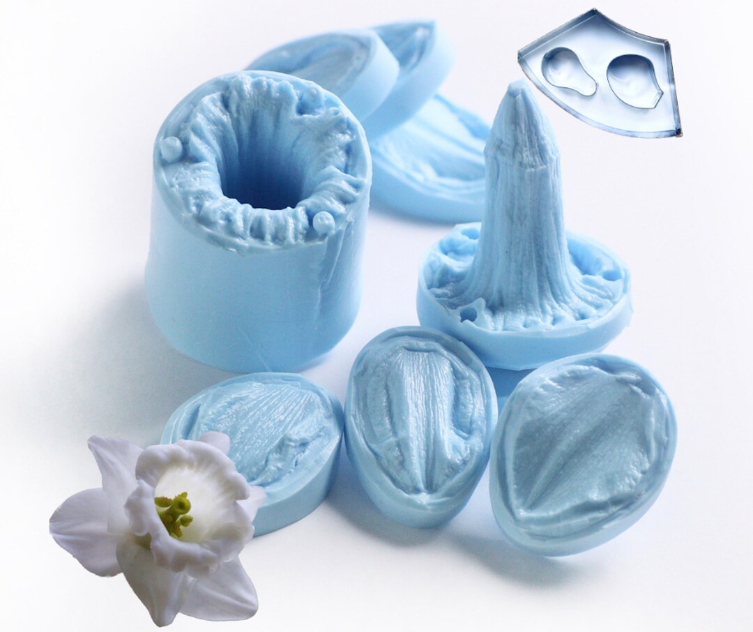 Daffodil Silicone Flower Mold Veiner, Making Flowers With Silicone