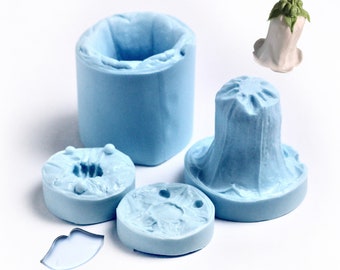 Bluebell Silicone Mold Edible Flower DIY Cake Decor Tool Make Sugar Gum Paste Cold Porcelain Polymer Clay Flowers for Cakes Veiner Mould XL