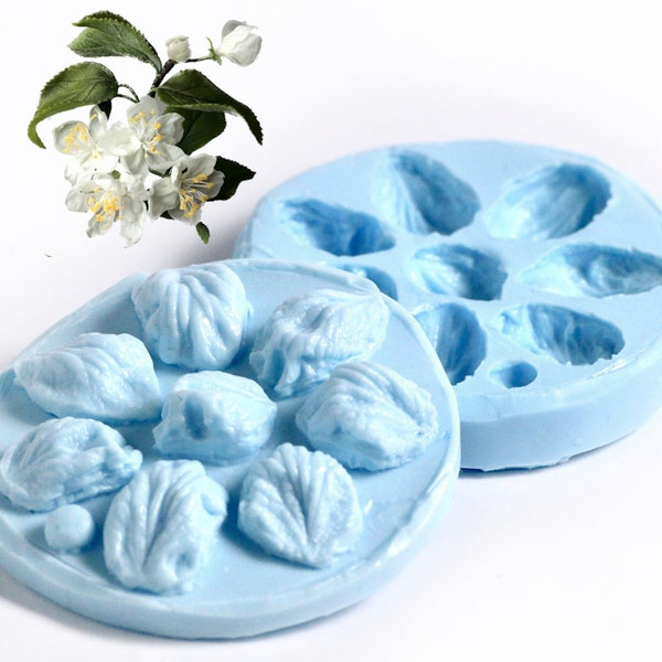 Apfelblüte Silikonform Blumenherstellung DIY Kuchen Dekor Werkzeug Veiner Zucker Blumen Gum Paste Polymer Clay Kalte Porzellanform machen