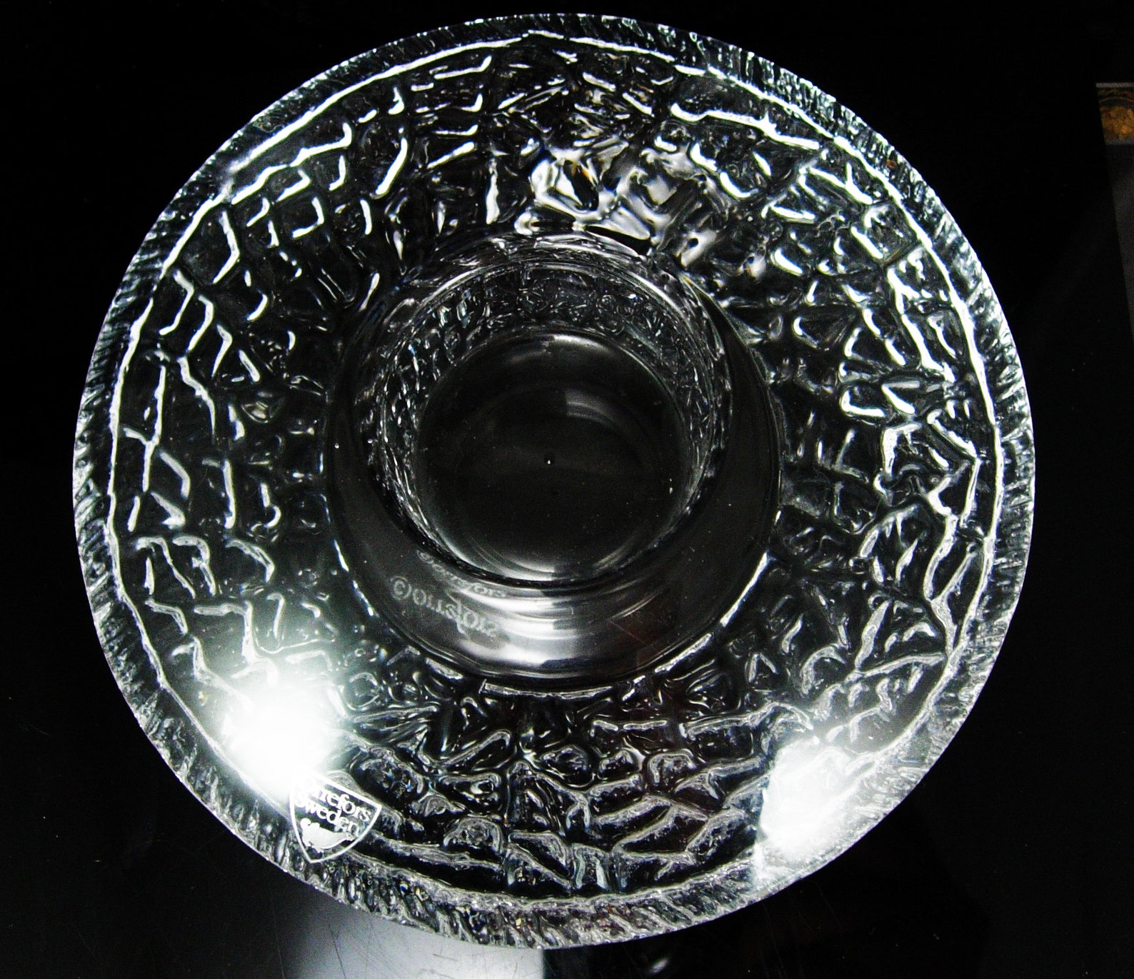 Swedish glass candle holders