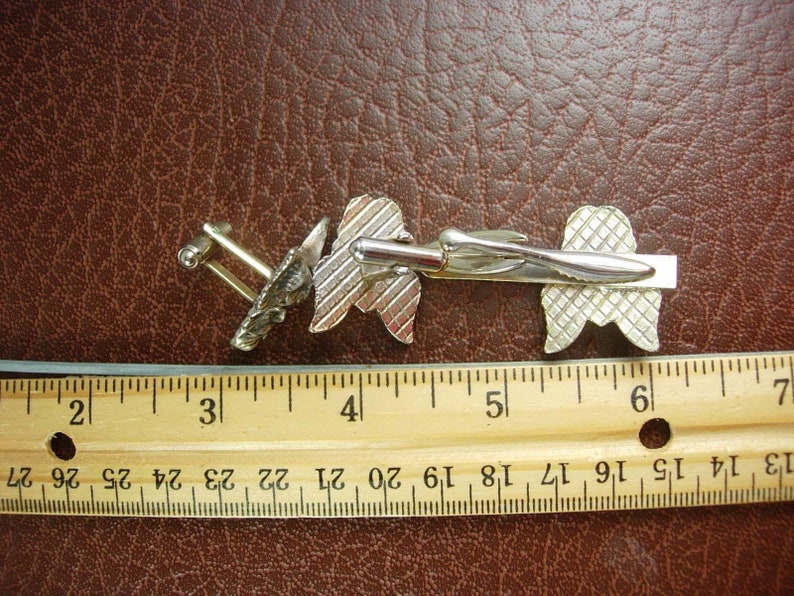 Viking Cufflinks Vintage Silver Tie Clip 3 Piece Norse Gods Etsy