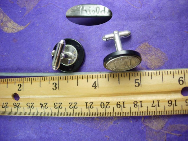 Central Bank of the Philippines Coin Cufflinks Foreign Bangko Sentral ng Pilipinas Mens jewelry shields