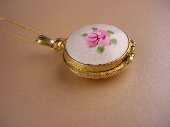 Vendome pocket watch necklace - Vintage guilloche… - image 5